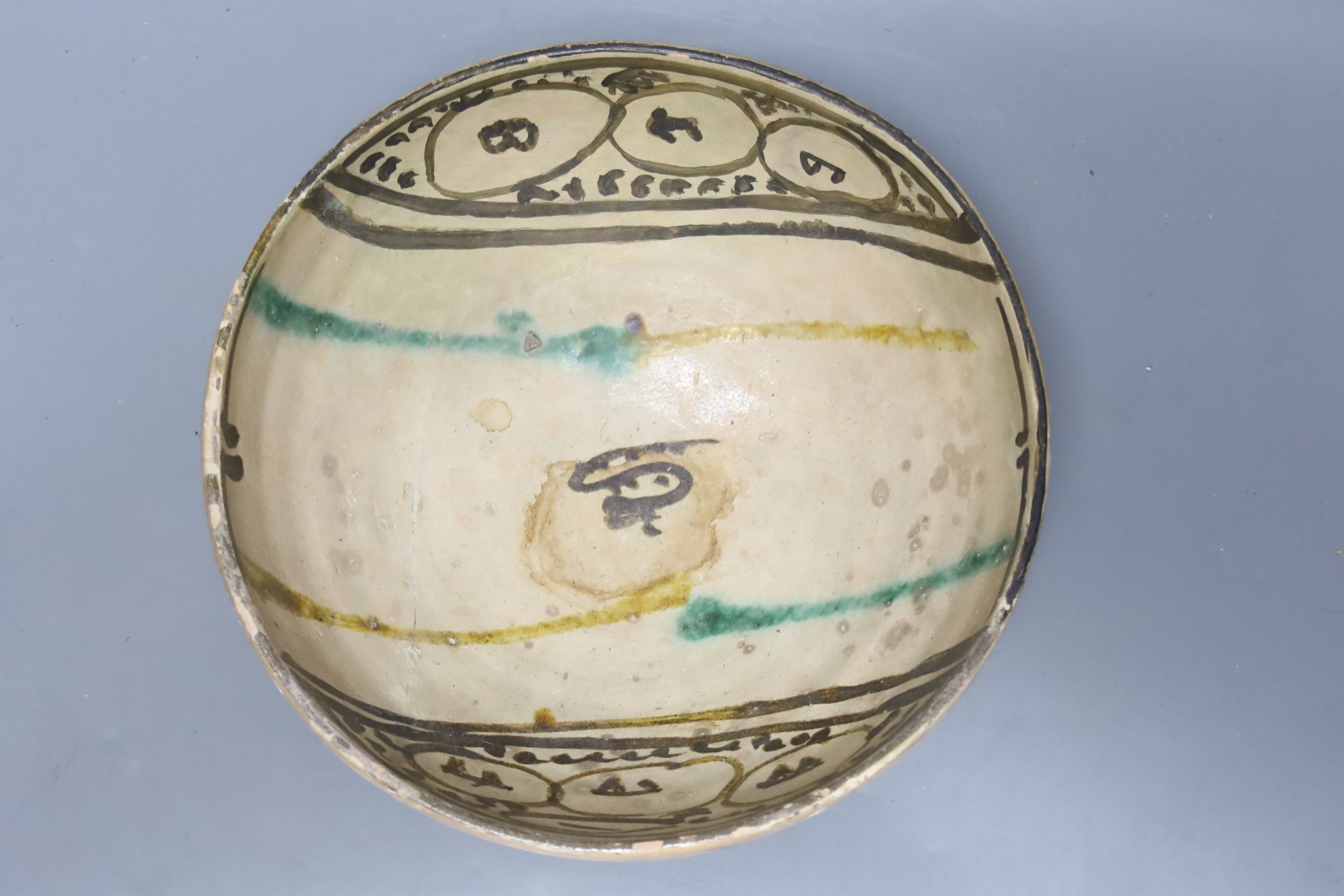 A Persian medieval bowl, diameter 24cm